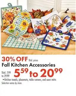 Boscov's Fall Kitchen Accessories offer