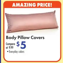 Boscov's Body Pillow Covers offer