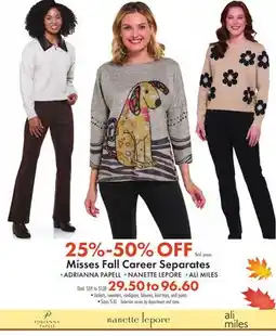 Boscov's Misses Fall Career Separates offer