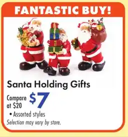 Boscov's Santa Holding Gifts offer