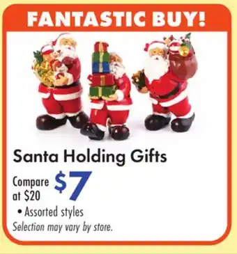 Boscov's Santa Holding Gifts offer