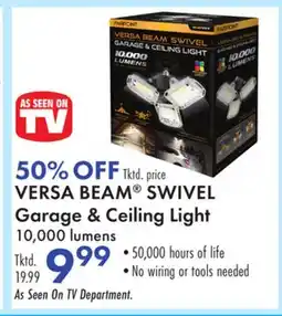 Boscov's VERSA BEAM SWIVEL Garage & Ceiling Light offer