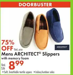 Boscov's Mens ARCHITECT Slippers with memory foam offer