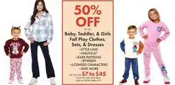Boscov's Baby, Toddler, & Girls Fall Play Clothes, Sets, & Dresses offer
