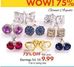 Boscov's Gianni Argento Earrings offer