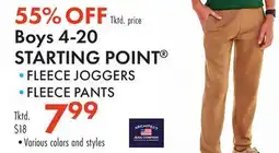 Boscov's Boys 4-20 STARTING POINT offer