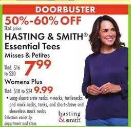 Boscov's HASTING & SMITH Essential Tees offer