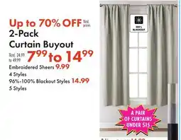 Boscov's 2-Pack Curtain Buyout offer