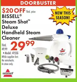 Boscov's BISSELL Steam Shot Deluxe Handheld Steam Cleaner offer
