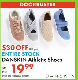 Boscov's DANSKIN Athletic Shoes offer
