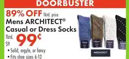 Boscov's Mens ARCHITECT Casual or Dress Socks offer