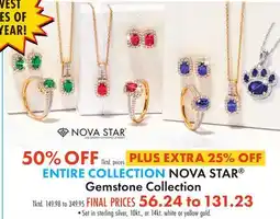 Boscov's ENTIRE COLLECTION NOVA STAR Gemstone Collection offer