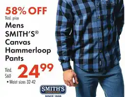 Boscov's Mens SMITH'S Canvas Hammerloop Pants offer
