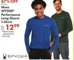 Boscov's Mens SPYDER Performance Long-Sleeve T-Shirts offer