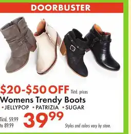 Boscov's Womens Trendy Boots offer