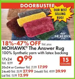 Boscov's MOHAWK The Answer Rug offer