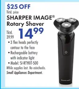 Boscov's SHARPER IMAGE Rotary Shaver offer