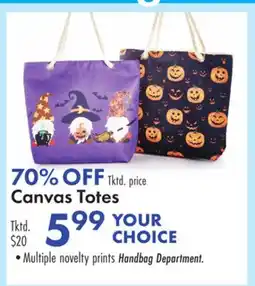 Boscov's Canvas Totes offer