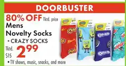 Boscov's Mens Novelty Socks offer