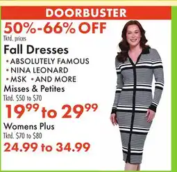 Boscov's Fall Dresses offer