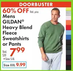 Boscov's Mens GILDAN Heavy Blend Fleece Sweatshirts or Pants offer