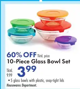 Boscov's 10-Piece Glass Bowl Set offer