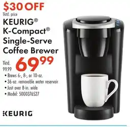 Boscov's KEURIG K-Compact Single-Serve Coffee Brewer offer