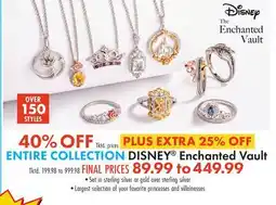 Boscov's ENTIRE COLLECTION DISNEY Enchanted Vault offer