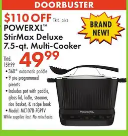 Boscov's POWERXL StirMax Deluxe 7.5-qt. Multi-Cooker offer