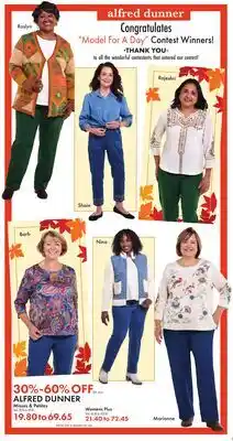 Boscov's ALFRED DUNNER offer