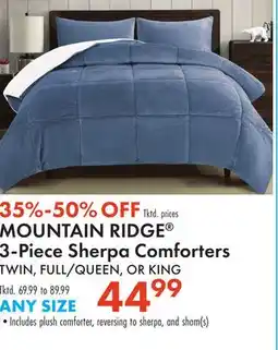 Boscov's MOUNTAIN RIDGE 3-Piece Sherpa Comforters offer