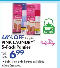 Boscov's PINK LAUNDRY 5-Pack Panties offer