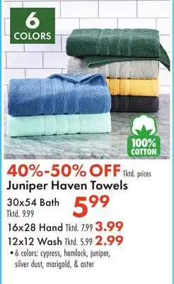 Boscov's Juniper Haven Towels offer