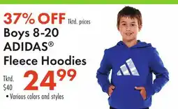 Boscov's Boys 8-20 ADIDAS Fleece Hoodies offer