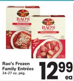 ACME Rao's Frozen Family Entrées offer