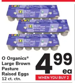 ACME O Organics Large Brown Pasture Raised Eggs offer
