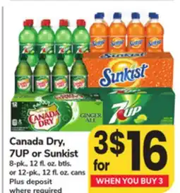 ACME Canada Dry, 7UP or Sunkist offer