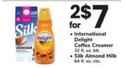 ACME International Delight Coffee Creamer 32 fl. oz. btl. Silk Almond Milk 64 fl. oz. ctn offer