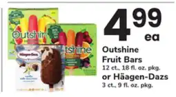 ACME Outshine Fruit Bars 12 ct., 18 fl. oz. pkg. or Häagen-Dazs 3 ct., 9 fl. oz. pkg offer