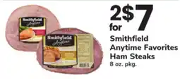 ACME Smithfield Anytime Favorites Ham Steaks offer