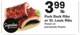 ACME Pork Back Ribs or St. Louis Ribs offer