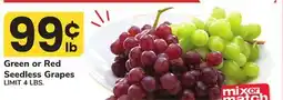 ACME Green or Red Seedless Grapes offer