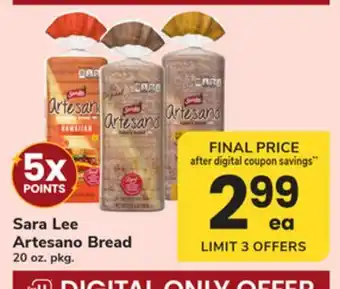ACME Sara Lee Artesano Bread offer
