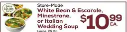 DeCicco & Sons White Bean & Escarole, Minestrone, or Italian Wedding Soup offer