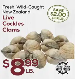 DeCicco & Sons New Zealand Live Cockles Clams offer
