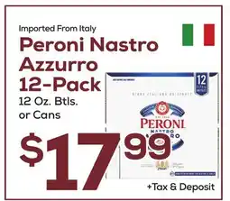 DeCicco & Sons Peroni Nastro Azzurro 12-Pack offer