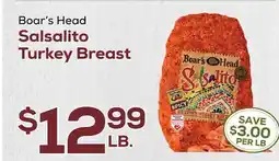 DeCicco & Sons Boar's Head Salsalito Turkey Breast offer