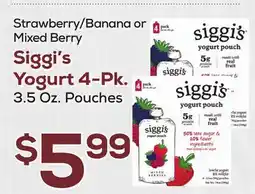 DeCicco & Sons Siggi's Yogurt 4-Pk offer