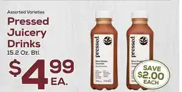DeCicco & Sons Pressed Juicery Drinks offer