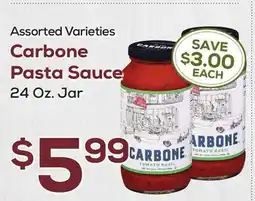 DeCicco & Sons Carbone Pasta Sauce offer